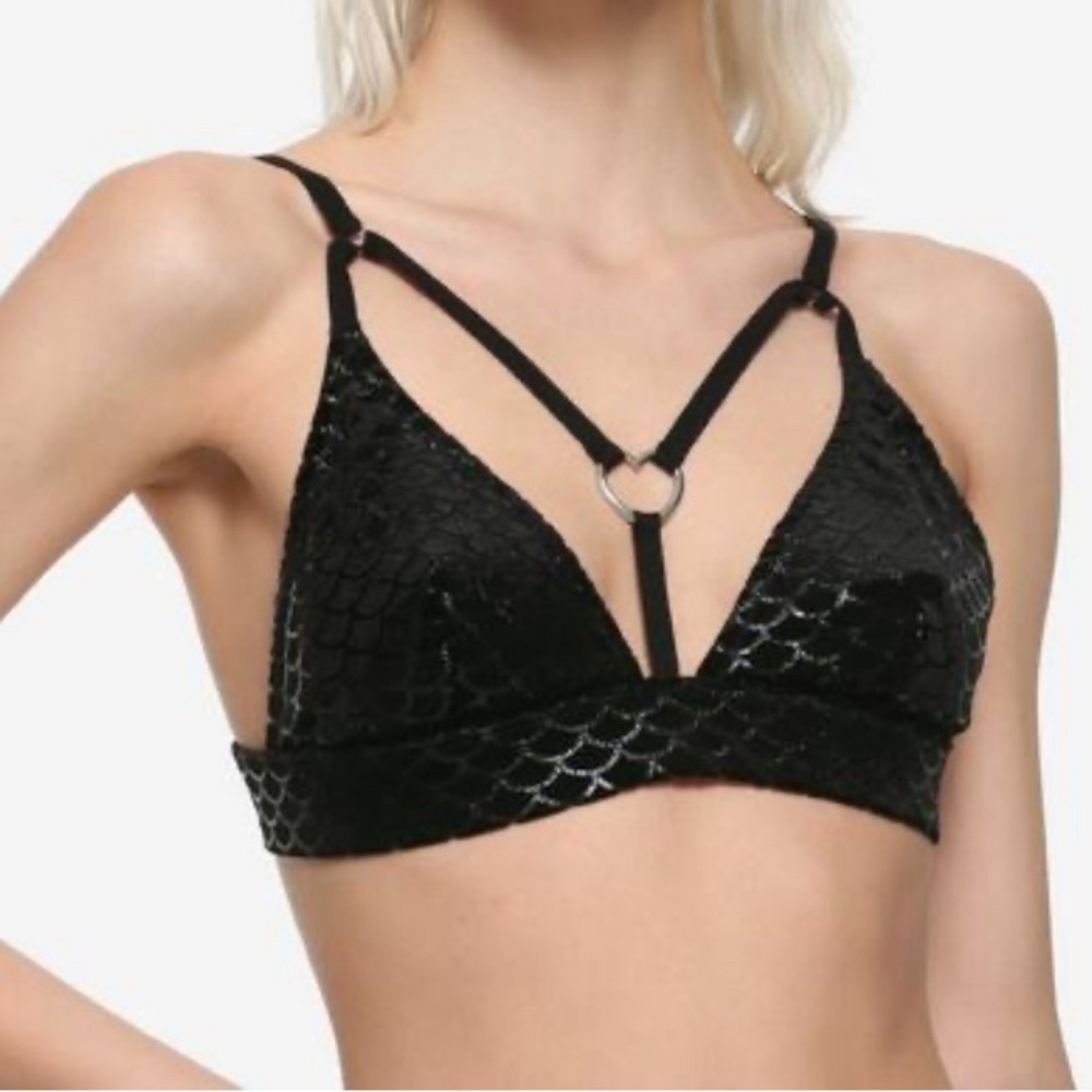 Hot Topic Velvet Mermaid Bralette